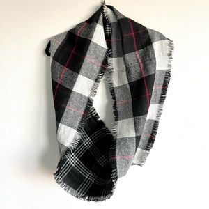 Plaid Fleece Infinity Scarf